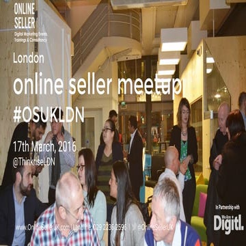 London Online Seller Meetup 17th March 2016