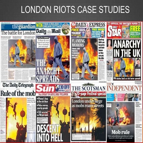 London riots case studies