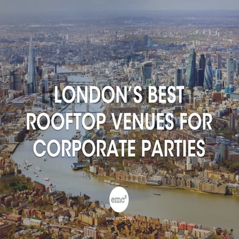 London's Best Rooftops for Corporate Events