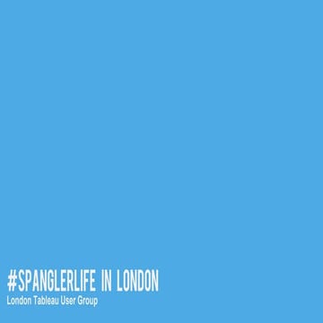 London Tableau User Group November 2017 Presentation - How To Build Tableau Tiger & Sushi Viz