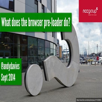 What does the browser pre-loader do?