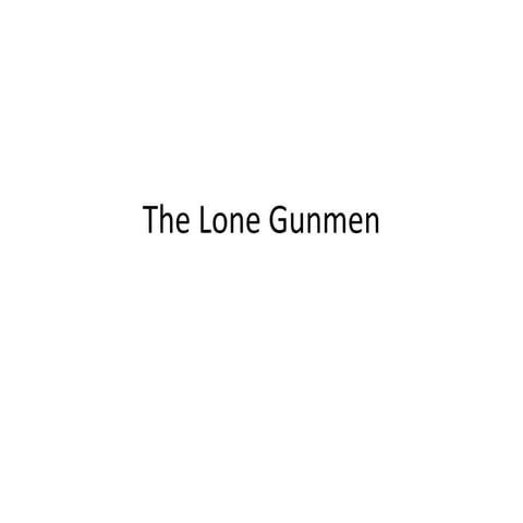Lone gunmen