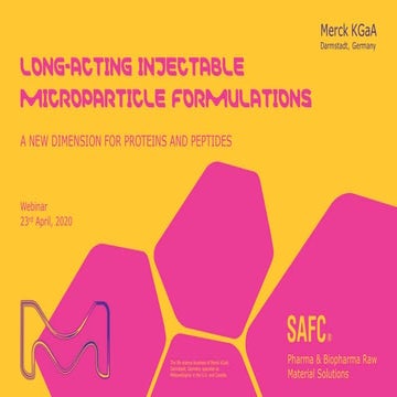 Long Acting Injectables - A New Dimension for Proteins and Peptides | PDF