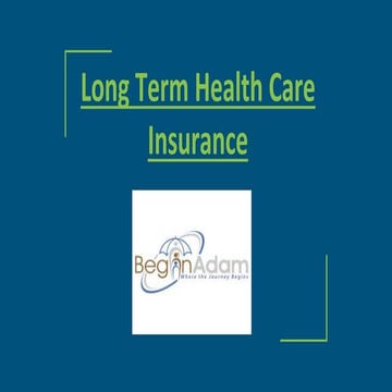 long-term-health-care-insurance-ppt