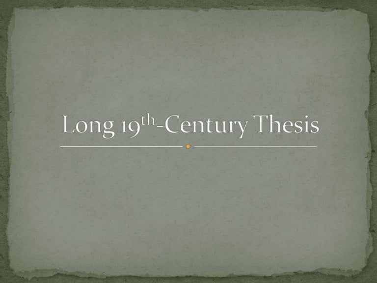 Dissertation citation 19th century