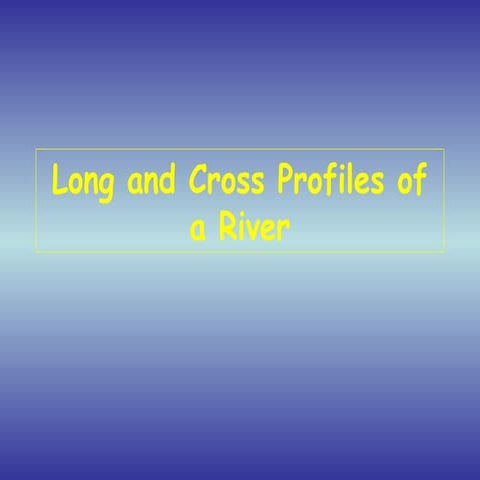 Long and cross profiles | PPT