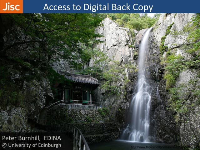 Access to Digital Back Copy