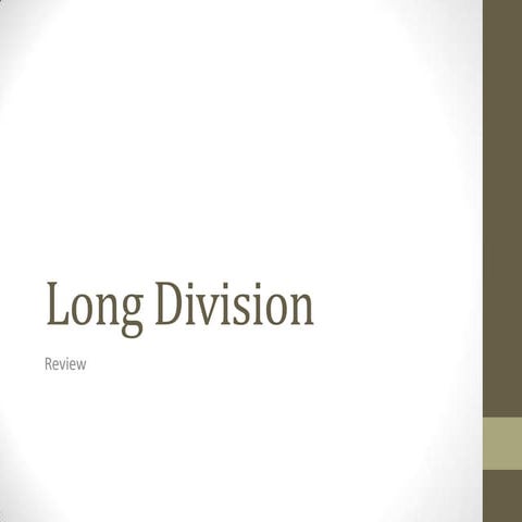 Long division