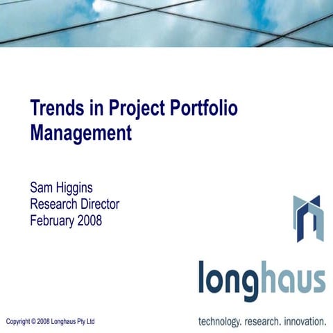 Trends in Project Portfolio Management in Australia