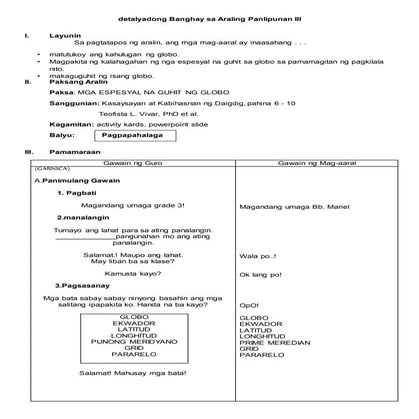 MGA ESPESYAL NA GUHIT SA GLOBO