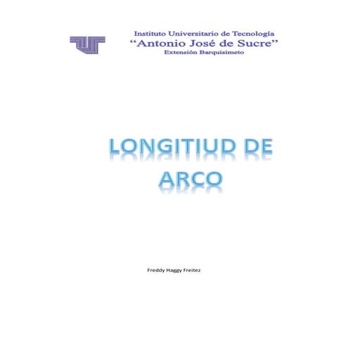 Longitud de arco freddy