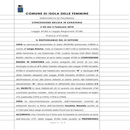 Longo erasmo 1933 pietro 1959 sanatoria via degli oleandri foglio 3  partic 4...