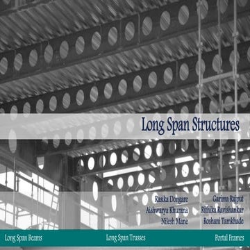 Long span structures in Concrete and Steel