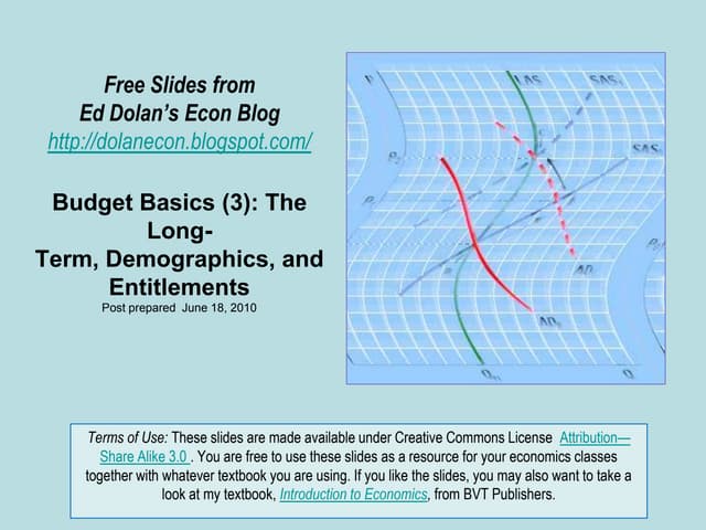 Long term budget projections, entit...