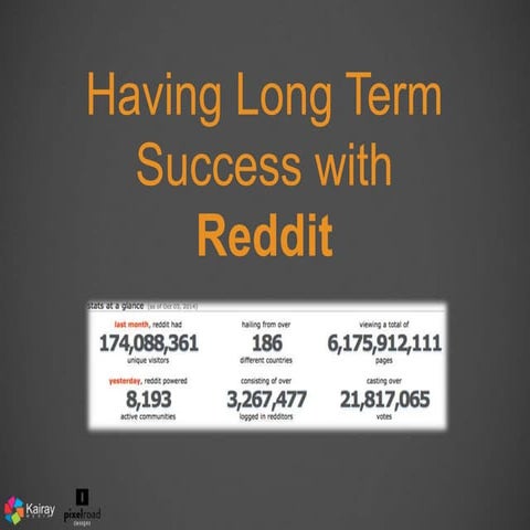 Having Long Term Success with Reddit - State of Search 2014