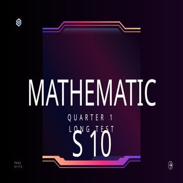 LONG TEST for quarter 1 in Mathematics for Grade  10-.pptx
