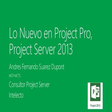 Reporte de Horas con Project Server | PPTX