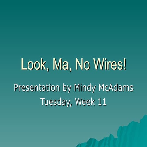 Look, Ma, No Wires! | PPS