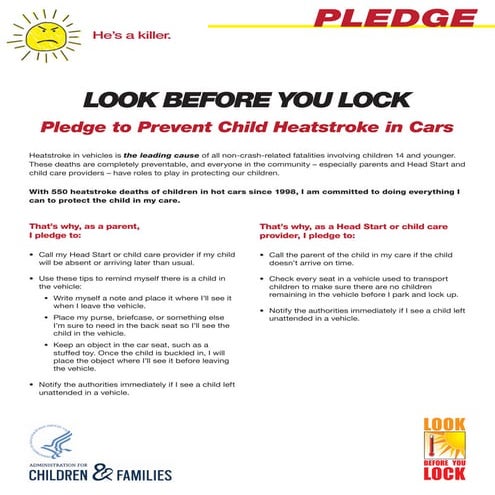 Look before you lock pledge | PDF