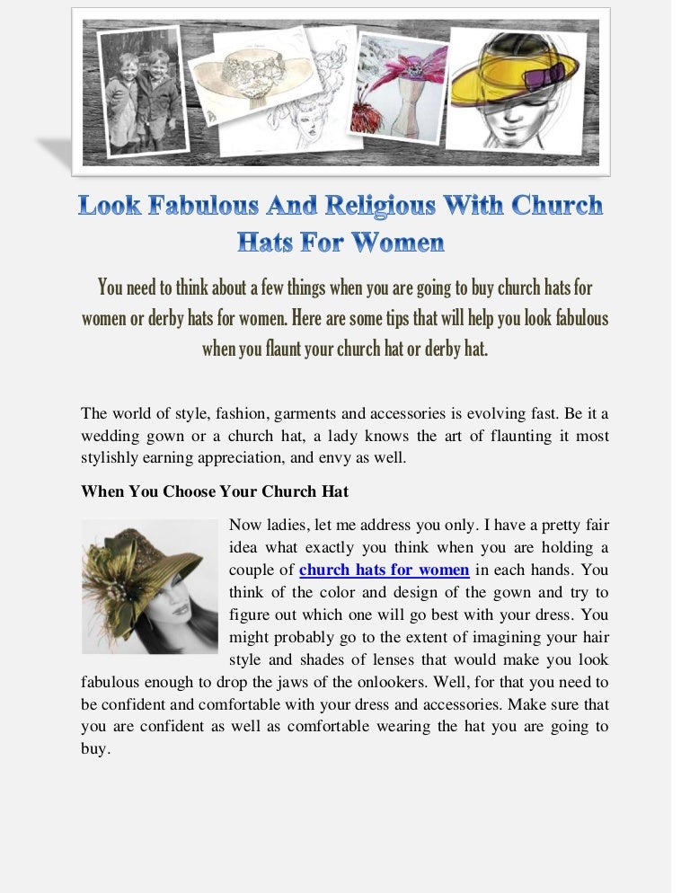 where to buy church hats