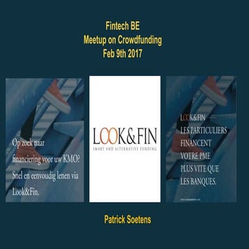 Crowdlending with Look & Fin - FinTech Belgium