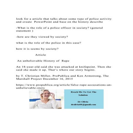 look for a article that talks about some type of police activity a.docx