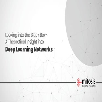 Looking into the Black Box - A Theoretical Insight into Deep Learning Networks