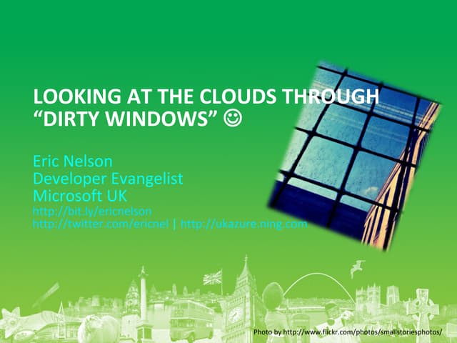Looking at the clouds through dirty windows 