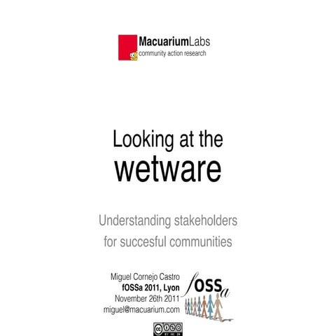 Looking at the wetware