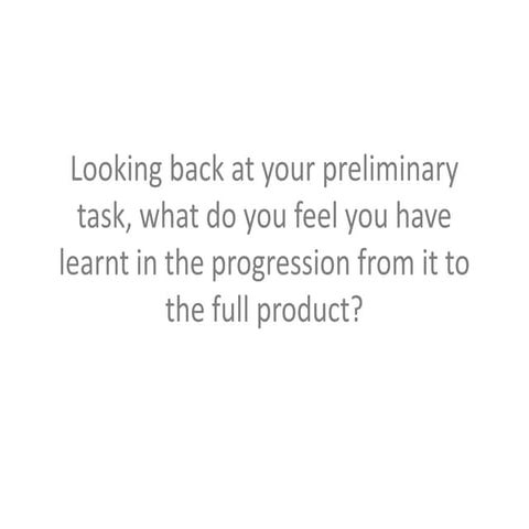 Evaluation Question 7