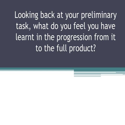 Evaluation question 7 