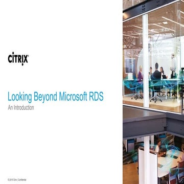 Looking Beyond Microsoft RDS
