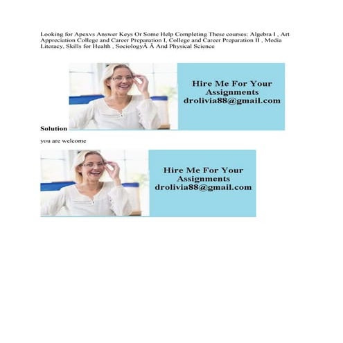 Looking for Apexvs Answer Keys Or Some Help Completing These courses-.docx