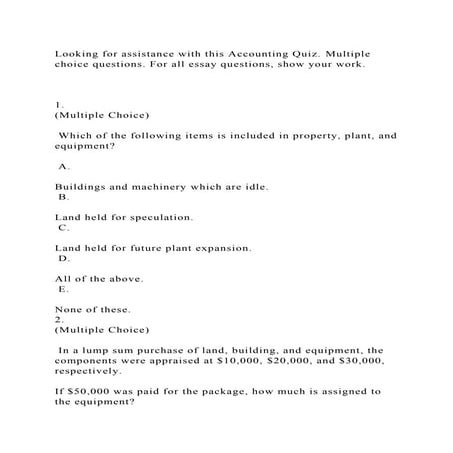 Acct 301 final examination answers umuc | DOCX