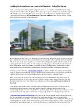 Looking for luxurious apartments in dhanbad  go for fin square