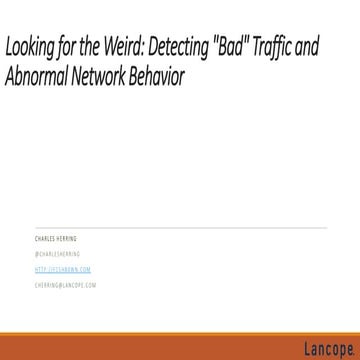 Looking for the weird   webinar 09.24.14