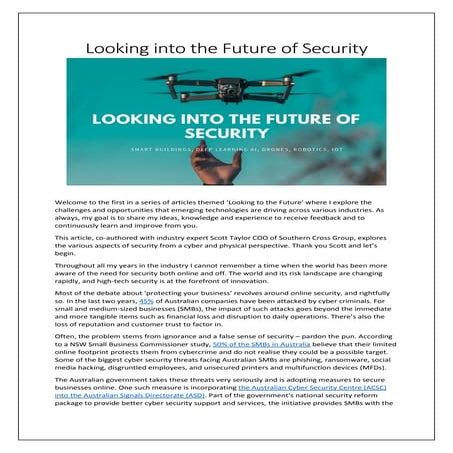 Looking into the future of security