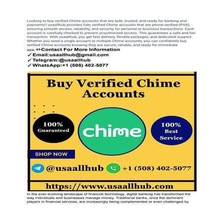 Looking to Buy Verified Chime Accounts that are safe, trusted.pdf