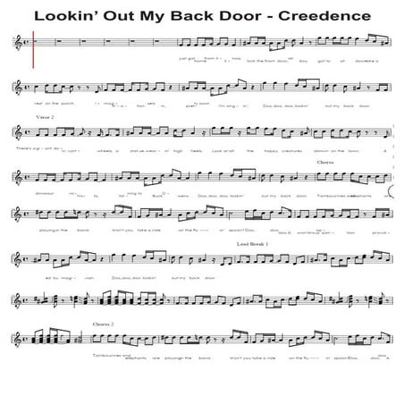 Lookin Out My Back Door Creedence PDF