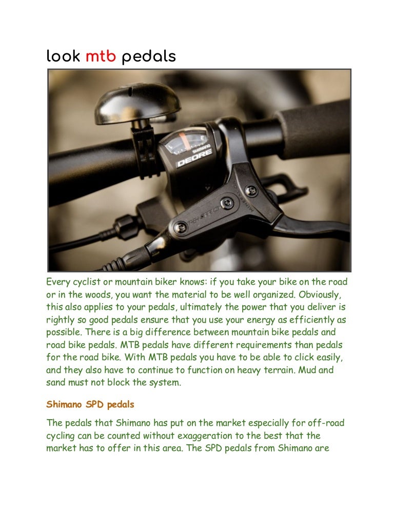 look mtb pedal