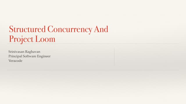 Loom and concurrency latest