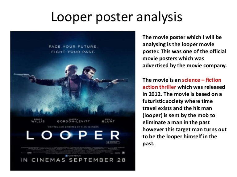 Looper Poster Analysis