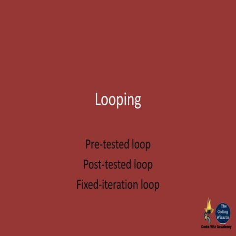 Looping statements