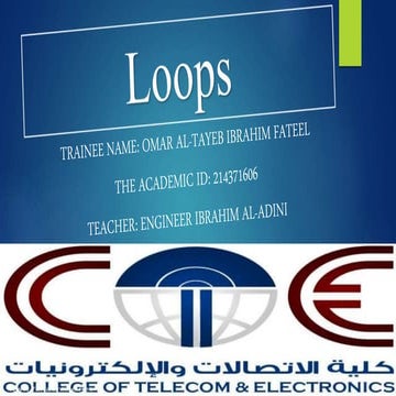 Loops | PPT