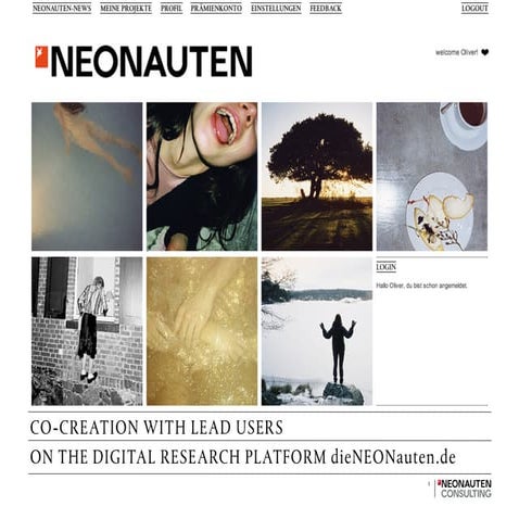 Co-Creation with Lead Users on the Digital Research Platform www.dieNEONauten.de