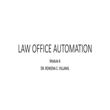 LOP-Module 6 Law Office Automation.pdf