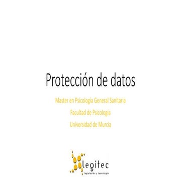 Protección de Datos en Psicología Clínica