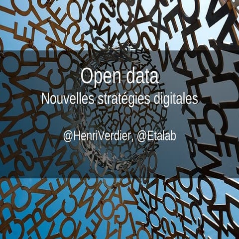 L'open data, levier stratégique