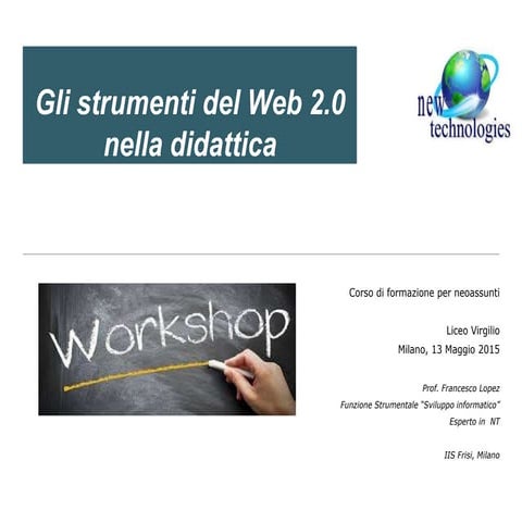 Gli strumenti del web 2.0 Workshop_13_maggio_2015