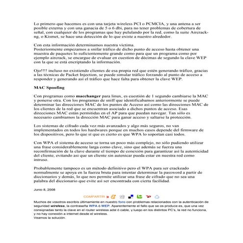 Lo Primero Que Hacemos Es Con Una Tarjeta Wireless Pci O Pcmcia